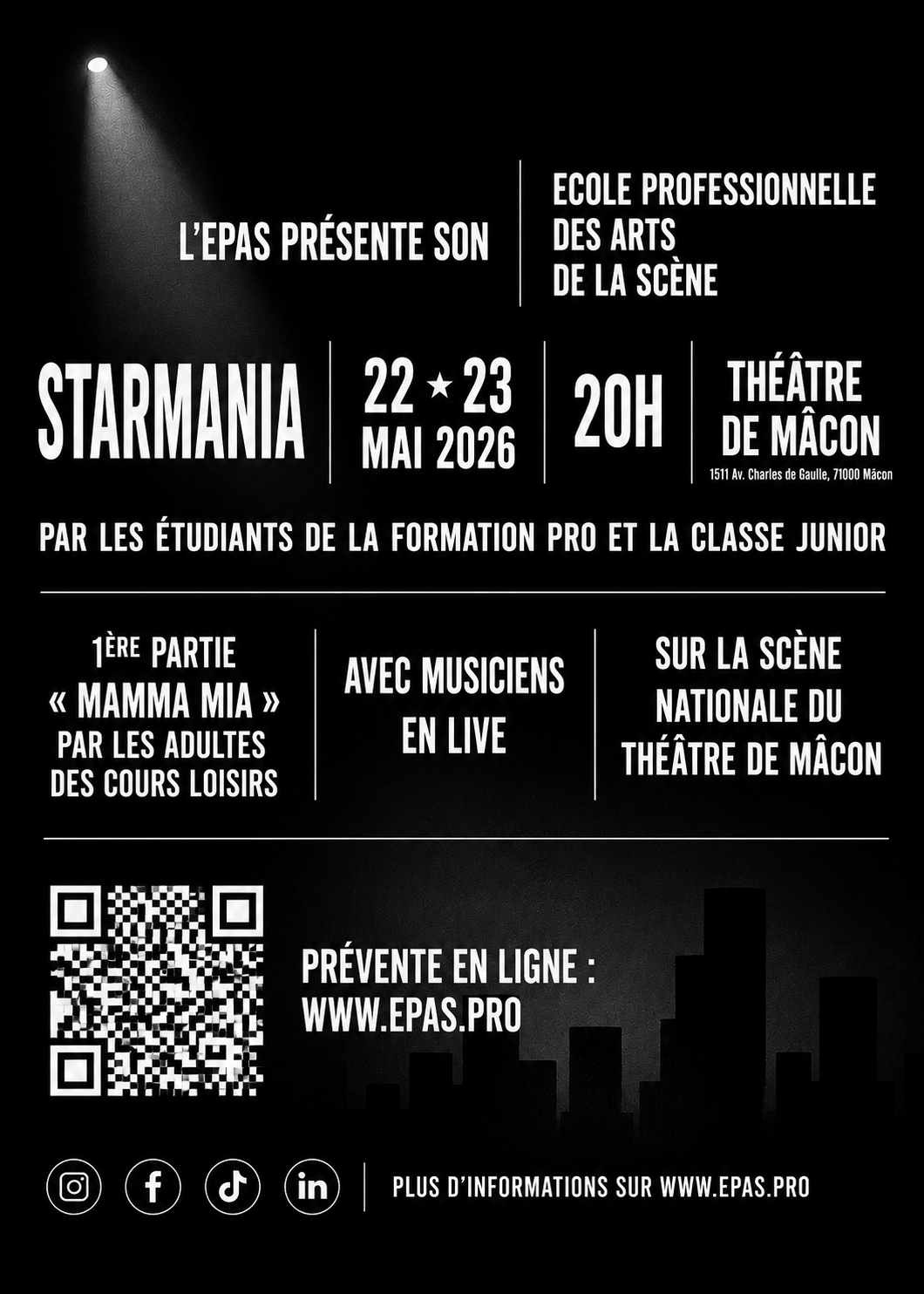 Exemple de flyer sans hiérarchie de l'information où tous les éléments attirent l'attention.