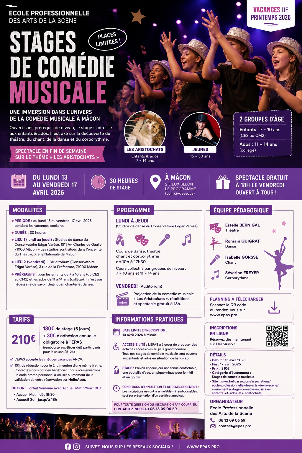Exemple de flyer surchargé d'informations illustrant une erreur de conception.